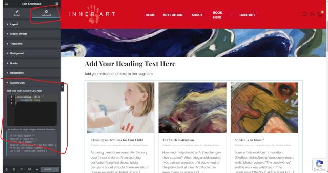 prestablog title no display