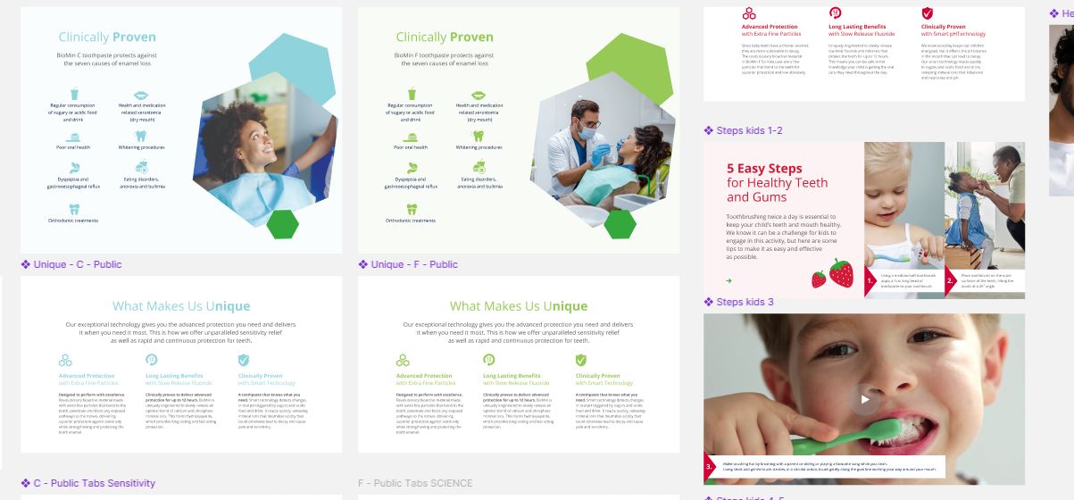 section text colours