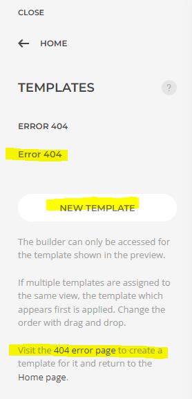 find out how to create a 404 Error template page