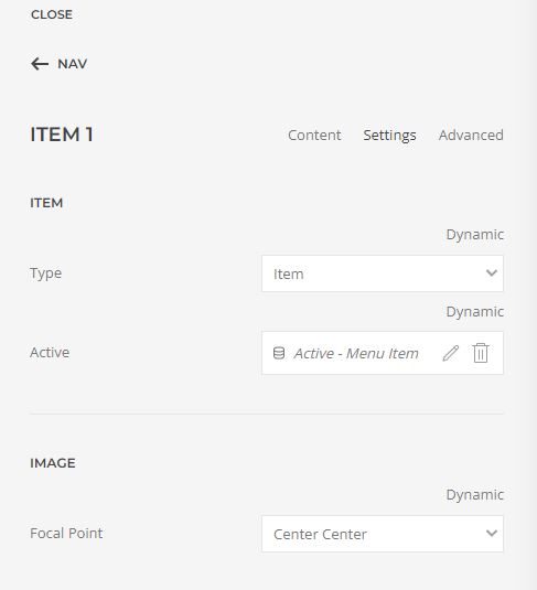 dropdown active state colour